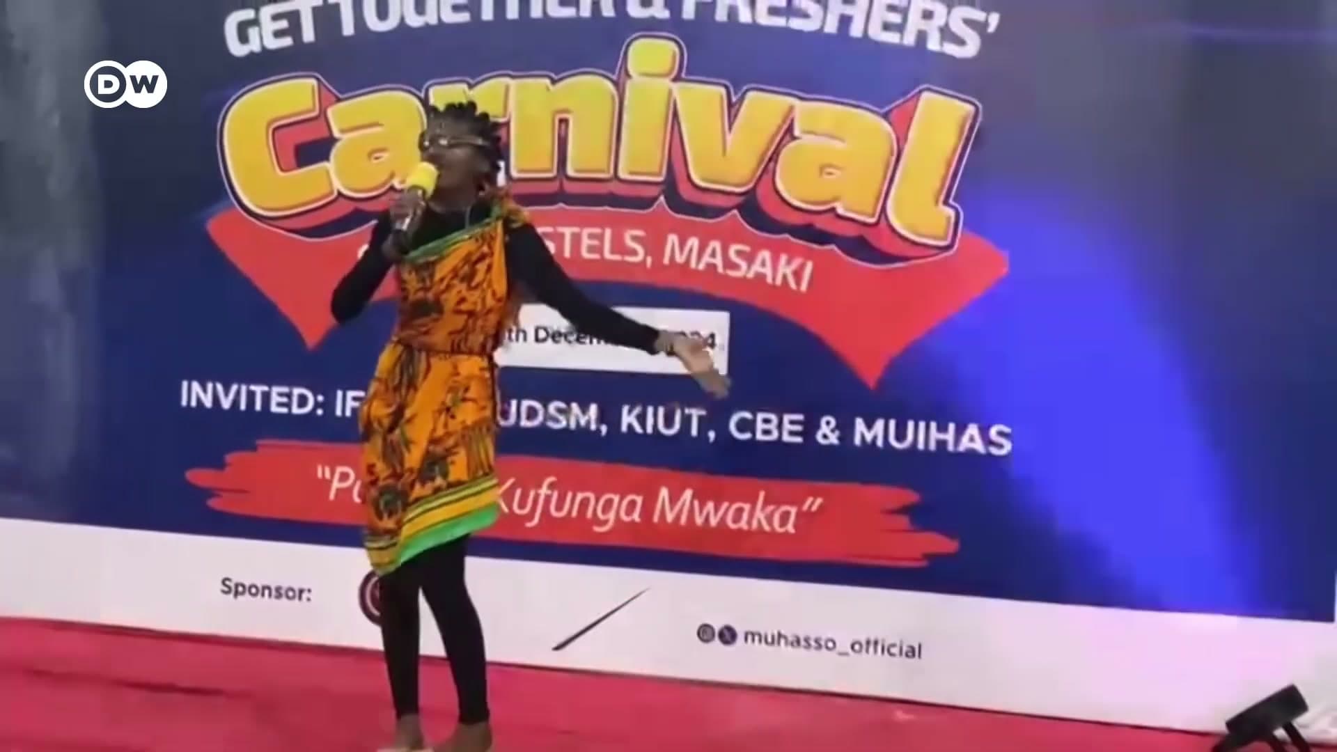 Performing at the inter-university Freshers' Carnival, Masaki