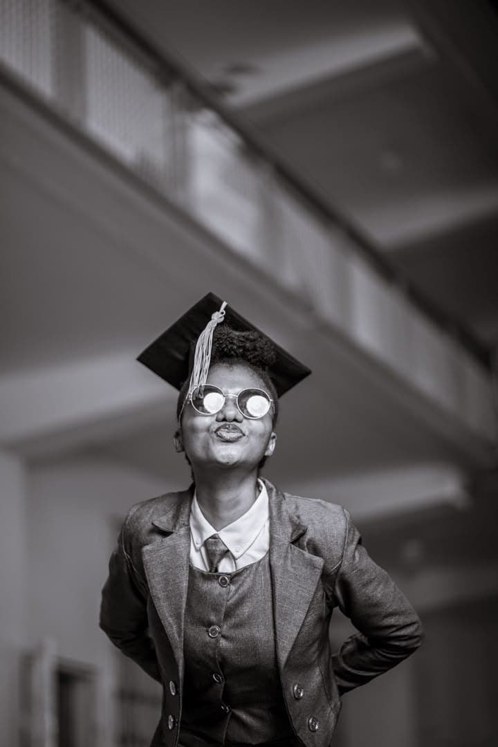 Portrait on graduation day
