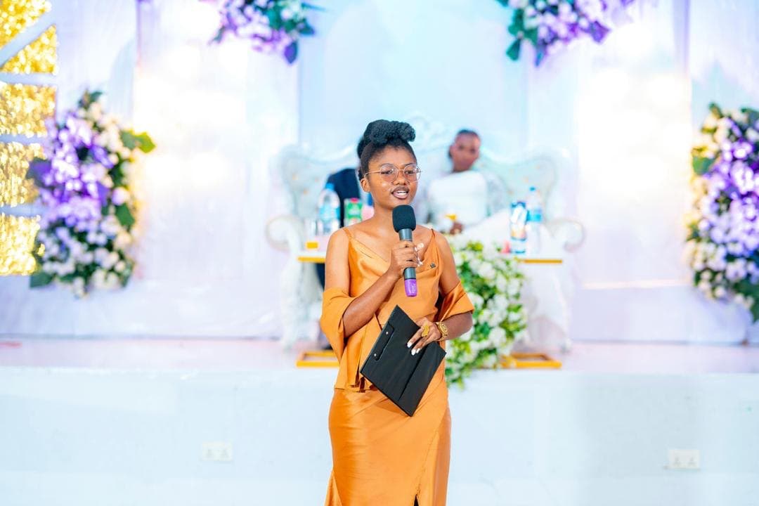 Hosting the ceremony from the stage
