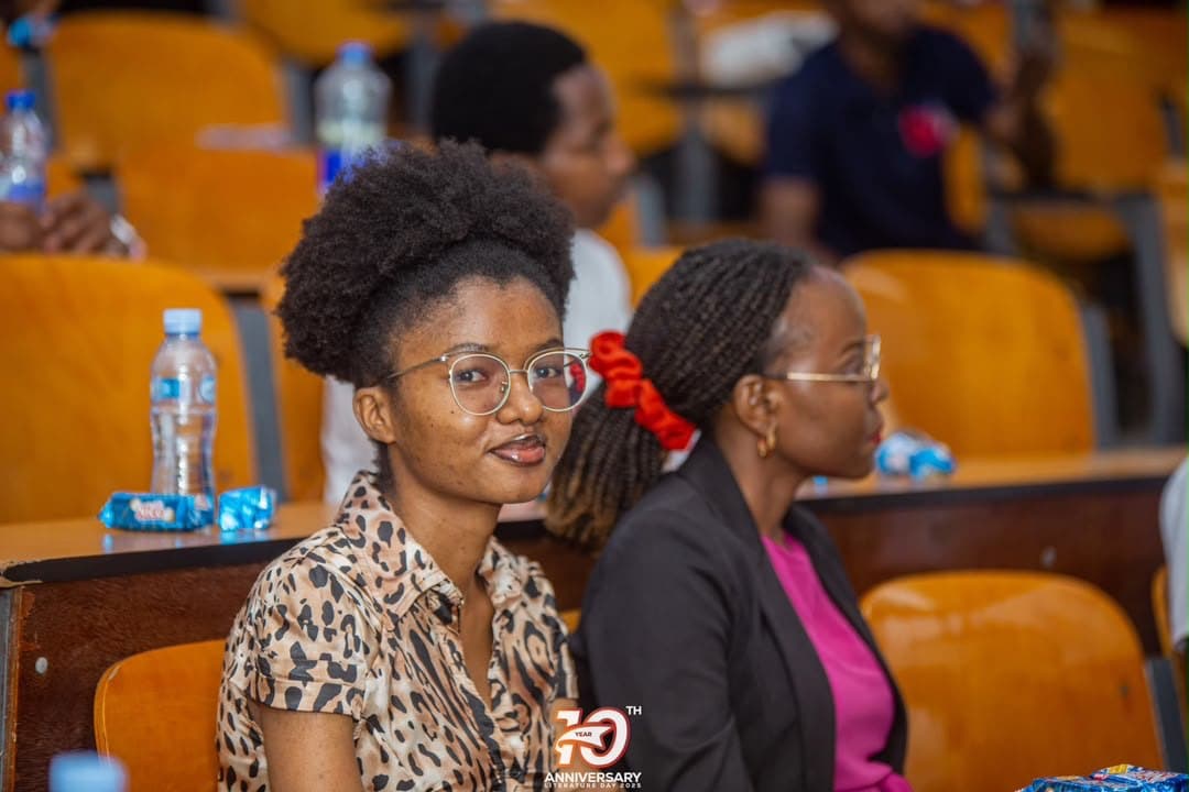 In conversation at an event