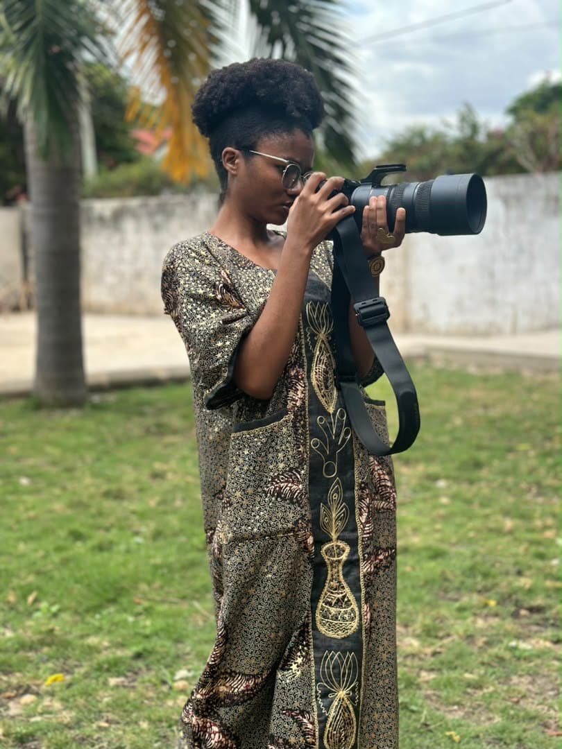 Working the camera