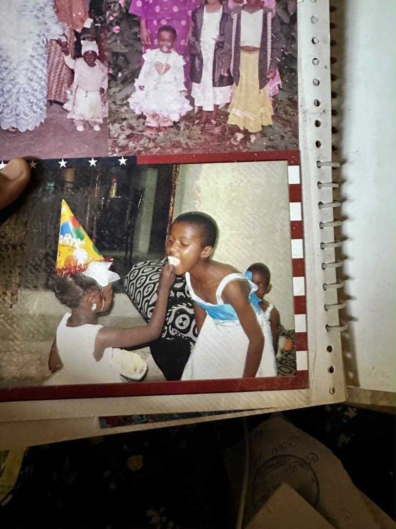 A birthday, years ago